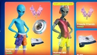 Fortnite Item Shop Human Bill BundleClixs Locker Bundle And Gameplay [upl. by Nnairac113]