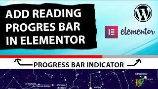 How to Add Reading Progress Bar Using EA in Elementor in WordPress [upl. by Acilegna]