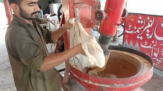 Trending Technique of Traditional Ghota Machine Making Roadside Setup  Sardai Recipe Protein Drink [upl. by Ayerf]