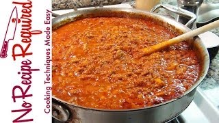 Bolognese Sauce  Spaghetti Sauce  NoRecipeRequiredcom [upl. by Eadmund]