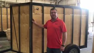 Behind the scenes making enclosed trailers with Wild Bill [upl. by Nattie]