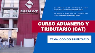 CAT SUNAT  CODIGO TRIBUTARIO [upl. by Acinom]