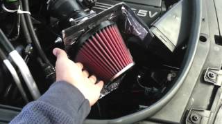 KampN Cold Air Intake  Homemade HeatShield [upl. by Arakaj360]