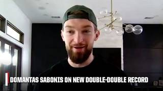 Domantas Sabonis joins the show after recordsetting 54STRAIGHT doubledoubles  NBA Today [upl. by Derraj]