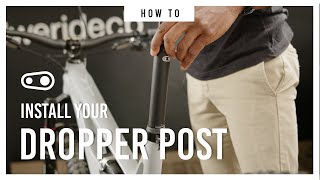 How to Install A Dropper Post 🧐 [upl. by Yhpos584]