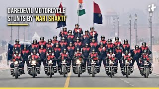 Republic Day 2024 Parade Audience Stunned As Women Bikers Perform Daredevil Stunts On Kartavya Path [upl. by Datha]