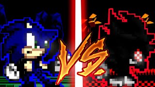 Dark fleetway vs sonic black Sprite animation 13 [upl. by Web]