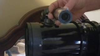 Laser collimating a Celestron powerseeker 127eg step 1 [upl. by Adnileb]