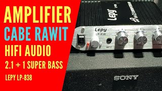 Lepy LP 838 Amplifier HIFI Kecil Cabe Rawit [upl. by Nelak]