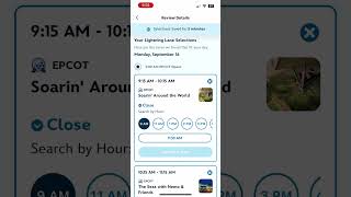 Purchasing Lighting Lane and Making Reservation on the Disney World App [upl. by Ecirtram]