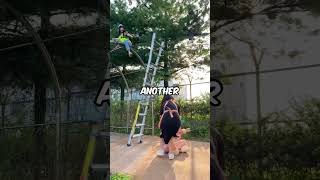 Big Ladder Falls On A Girl [upl. by Nelloc]