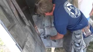 Installing and Reflashing Closed Valleys on a Slate Roof [upl. by Ilowell675]