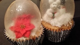 DIY Edible Snow Globe Cupcakes [upl. by Valenka]