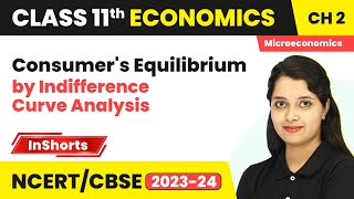 Consumers Equilibrium by Indifference Curve Analysis  Class 11 Economics Chapter 2 inshorts 2024 [upl. by Ruon]