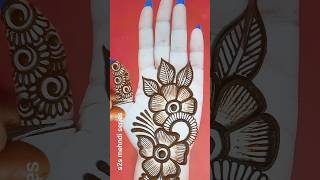 Very Simple Easy Mehndi Design For Handsmehandidesign eidmehndikarwachauthmehndi viralshorts [upl. by Sheply775]