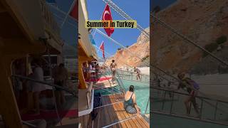 Summer in Antalya Turkey beach boat [upl. by Leacim778]