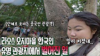 지나가던 관광객들을 한줄로 세우게 만든 깡시골 아이들 물놀이 클라쓰ㅣ루앙프라방 꽝시폭포ㅣ한국 시집간 친구가 반나에 잠깐 돌아왔어요 [upl. by Hairahcez380]