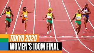 Womens 100m final 🏃‍♀️  Tokyo Replays [upl. by Bracci]