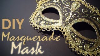 DIY Masquerade Mask from scratch [upl. by Ahsiened796]