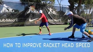 How to improve racket head speed by Stan Long and Tennis On Demand [upl. by Aruol]