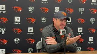 Oregon State Football PostGame At Colorado HC Jonathan Smith 11423 [upl. by Ainadi334]