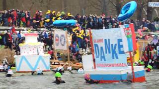 Donauschwimmen in Neuburg Die Schwimmer gehen ins Wasser [upl. by Drareg]