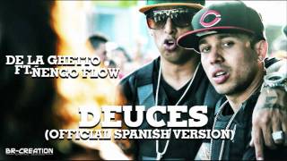 De la ghetto ft ñengo flow Deuces con letra [upl. by Sonafets553]