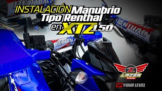 Manubrio Tipo Renthal y Cortavientos Universales  Instalación  XTZ [upl. by Ylrebmic]