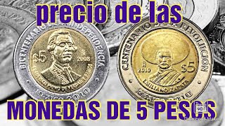 MONEDAS CONMEMORATIVAS DE 5 PESOS [upl. by Aneehsram212]