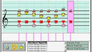 London Bridge Is Falling Down Song  Mario Paint Composer  8Bit Synth Chip Halloween 3 [upl. by Acire319]