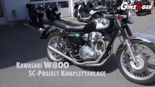 SCProject bei Ginzinger Zweirad  W800 Kawasaki [upl. by Adian]