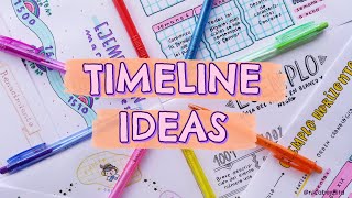 HOW TO MAKE A TIMELINE FOR SCHOOL PROJECT 🌜TIPS FOR BETTER NOTES🌛 AESTHETIC NOTE TAKING [upl. by Vogele]