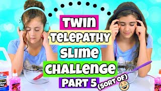 Twin Telepathy Slime Challenge Part 5 Rachel vs Julia [upl. by Livy498]