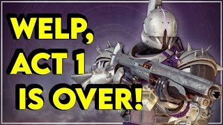 Destiny 2 Lore Summary and Critique of Act 1 Episode Echoes  Myelin Games [upl. by Kliman]