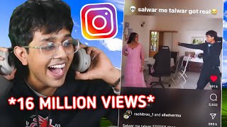 I got viral on Instagram reels😭  Reacting to my viral memes [upl. by Adnyl414]