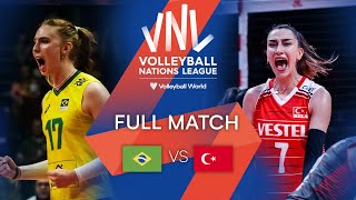 🇧🇷 BRA vs 🇹🇷 TUR  Full Match  Preliminary Phase  Womens VNL 2022 [upl. by Anyel148]