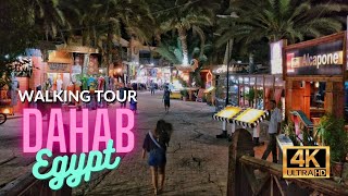 🇪🇬 Dahab Night Walk Through Egypt’s Paradise Beach Town 4K HD  60fps [upl. by Meehyr]