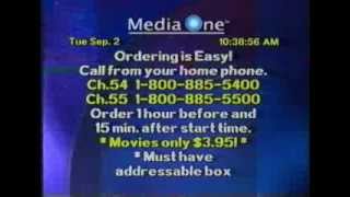 Sneak Prevue Channel Footage 2 September 1997 MediaOne [upl. by Llennor266]