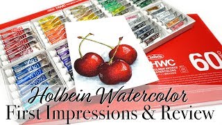 Holbein Watercolor Review amp First Impressions [upl. by Desdamona891]