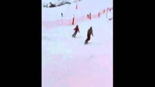 Epic snowboard armflapping Meribel France [upl. by Alard]