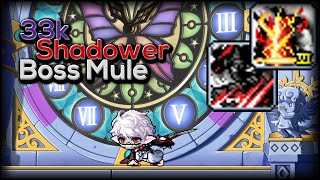 Maplestory Reboot 33k Shadower Boss Mule  18b Mesos in 22min  6th Job Edition [upl. by Romano]