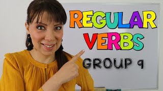 LISTA DE VERBOS REGULARES EN INGLES  GRUPO 9  LIST OF REGULAR VERBS IN ENGLISH  ED EN INGLES [upl. by Eegnat]