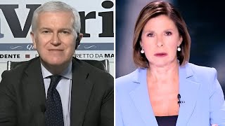 SCONTRO TRA BELPIETRO E BIANCA BERLINGUER quotADESSO BASTA SMETTI DI FARE LA MAESTRINAquot [upl. by Spalding831]