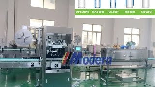 Automatic sleeve shrink labeling machine Shrink sleeve applicator [upl. by Enneirdna]