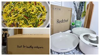 REDCHEF CERAMIC COOKWARE POTS UNBOXING HONEST REVIEW TRINIDAD YOUTUBER [upl. by Halbert]