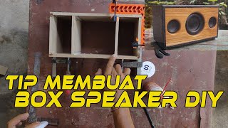 Tip membuat box speaker portable diy [upl. by Acissey]