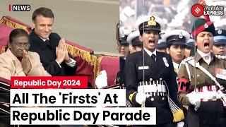 Republic Day Parade 2024 Historic Firsts Mark Celebrations [upl. by Sedecrem453]