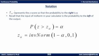 Statistics 375 Standardizing Normal Distributions [upl. by Nnaitsirhc]