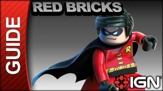 LEGO Batman 2 DC Super Heroes  Red Brick Locations Guide [upl. by Nerol]