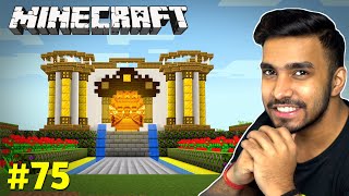 I BUILD A GOLD LUXURY MANSION  MINECRAFT GAMEPLAY 75 [upl. by Amber]